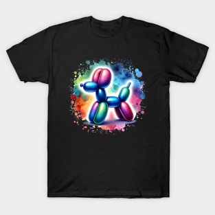 Balloon dog - colorful splash T-Shirt